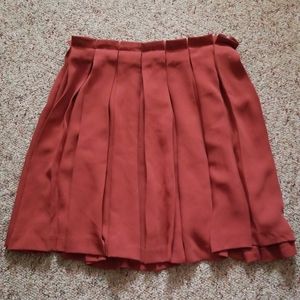Vintage Rust Pleated skirt from Forever21